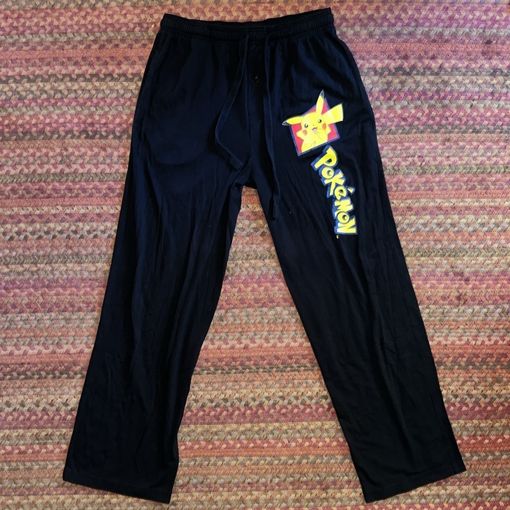 POKÉMON BLACK PIKACHU PAJAMA LOUNGE PANTS